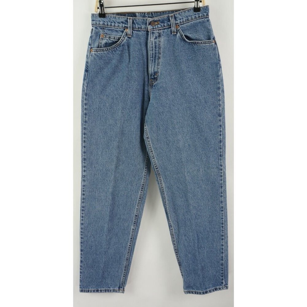 Vintage 1990s Levi's USA High Waist Straight Loose Fit Mom Jeans Women's 12 x 31